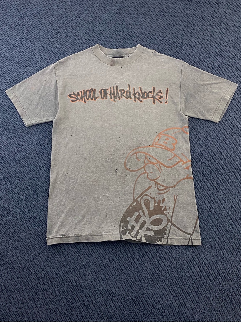 Vintage School of Hard Knocks Southpole Style Distressed Tee Shirt